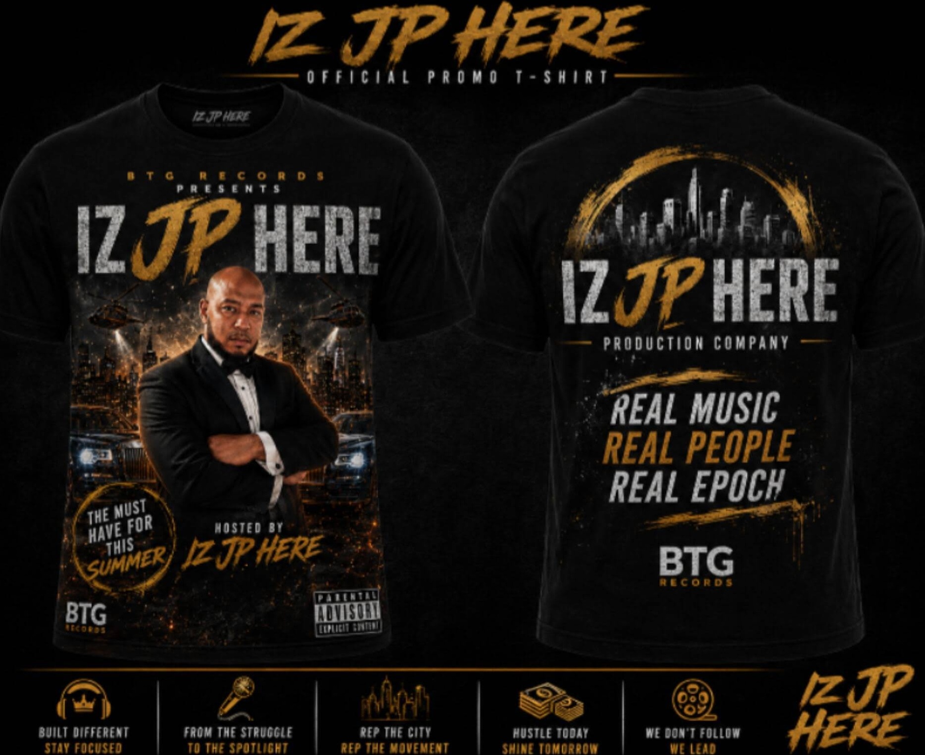 IZ JP HERE official promo t-shirt